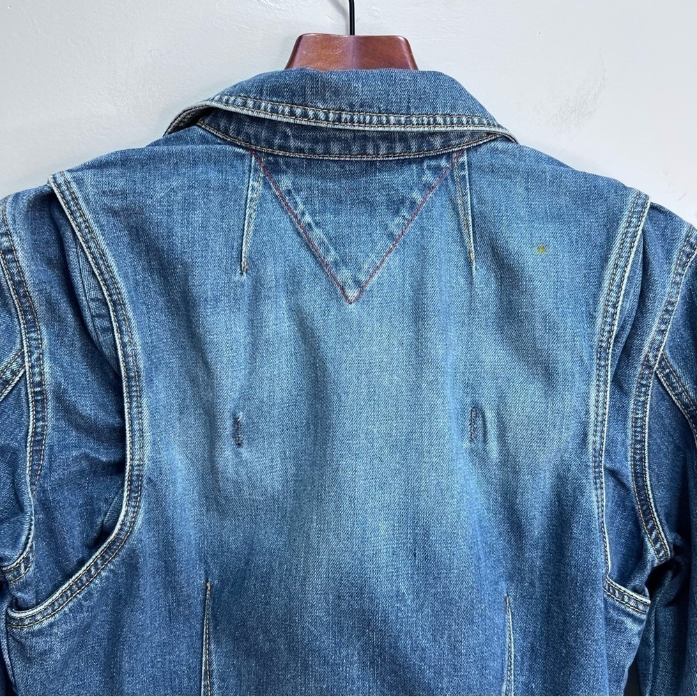 Tommy Hilfiger Denim Trucker Jacket Size Medium 100% Cotton - Picture 6 of 16